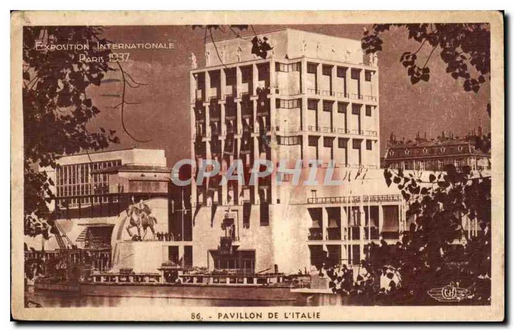 Pavillon de l'Italie — Internationale Ausstellung Paris 1937 — 86 - Vorderseite