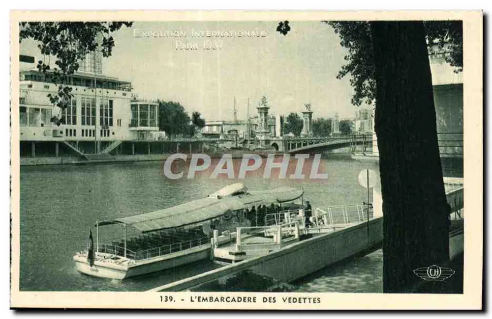 Internationale Ausstellung Paris 1922 - Der Embarkationspier der Launches - Vorderseite