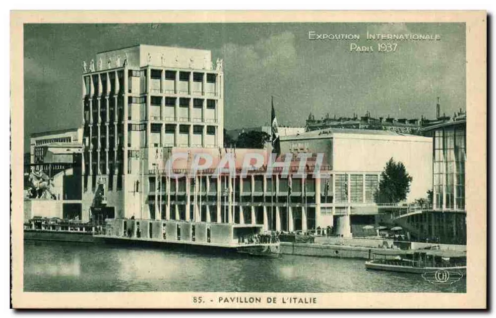 Pavillon Italiens — Internationale Ausstellung Paris 1937 — Verlag nicht sichtbar - Vorderseite
