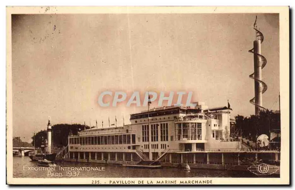 Internationale Ausstellung Paris 1937 — Pavillon der Handelsflotte — 235 - Vorderseite