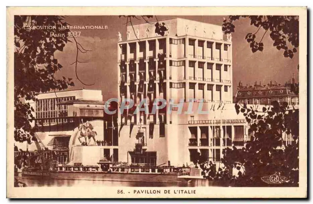 Pavillon de l'Italie — Internationale Ausstellung Paris 1937 — 86 - Vorderseite