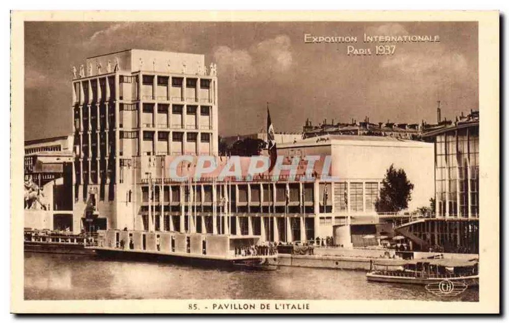 Pavillon Italiens — Internationale Ausstellung Paris 1937 — 85 - Vorderseite