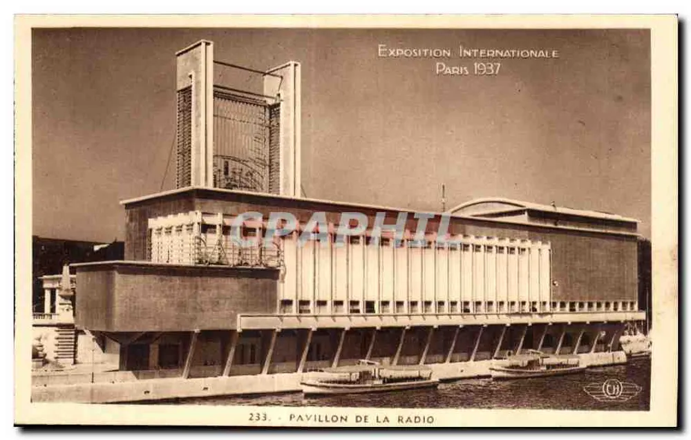 Pavillon der Radio — Internationale Ausstellung Paris 1937 — Nr. 233 - Vorderseite