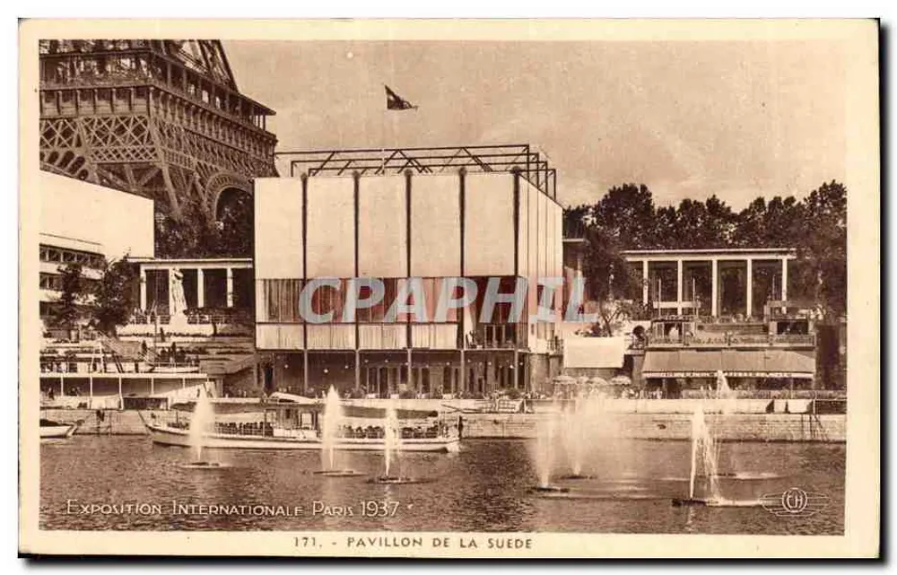 Internationale Ausstellung Paris 1937 — Pavillon der Schweden — Verlag CH, Nr. 171 - Vorderseite
