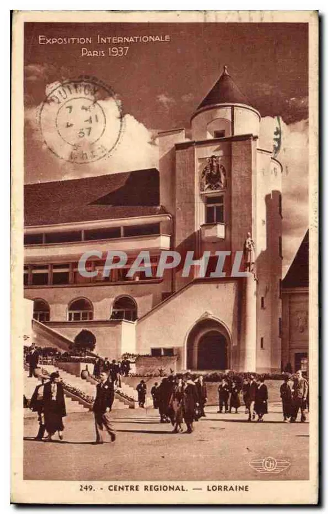 Internationale Ausstellung Paris 1937 — Regionalzentrum Lothringen - Vorderseite