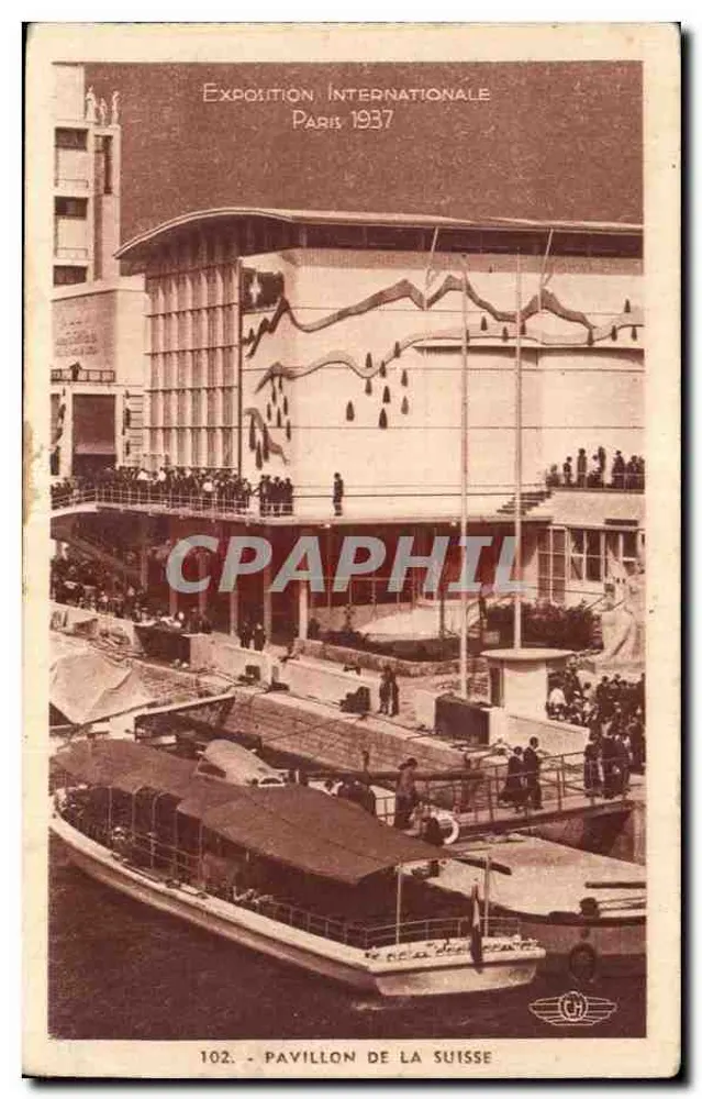 Pavillon de la Suisse — Internationale Ausstellung Paris 1937 — Verlag CH n°102 - Vorderseite