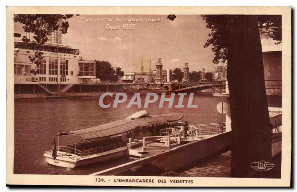 Internationale Ausstellung Paris 1937 — Der Anlegesteg der Vedettes — 139 - Vorderseite