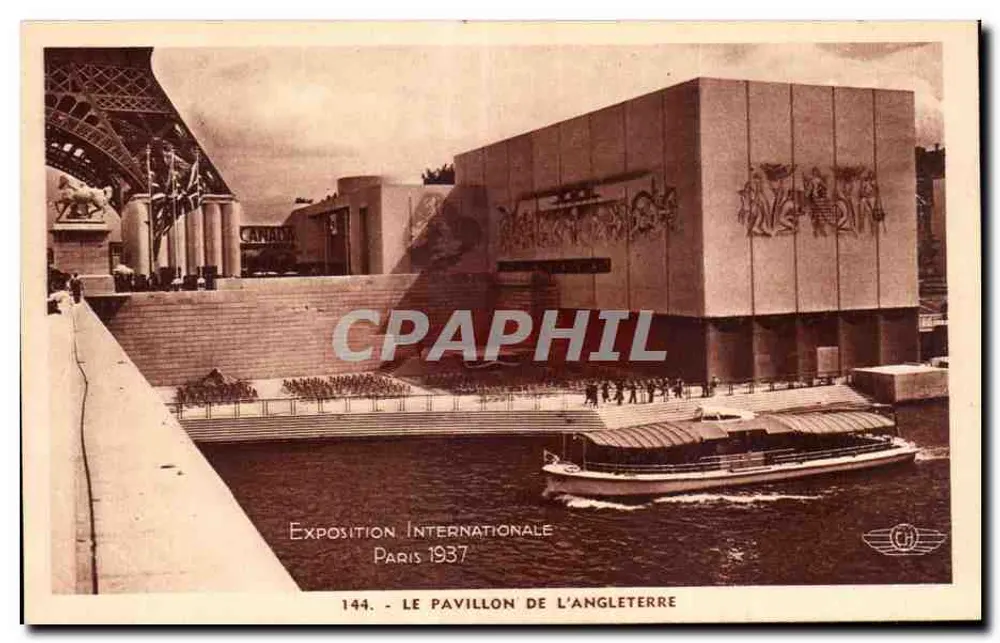 Internationale Ausstellung Paris 1937 — Das Pavillon von England — 144 - Vorderseite