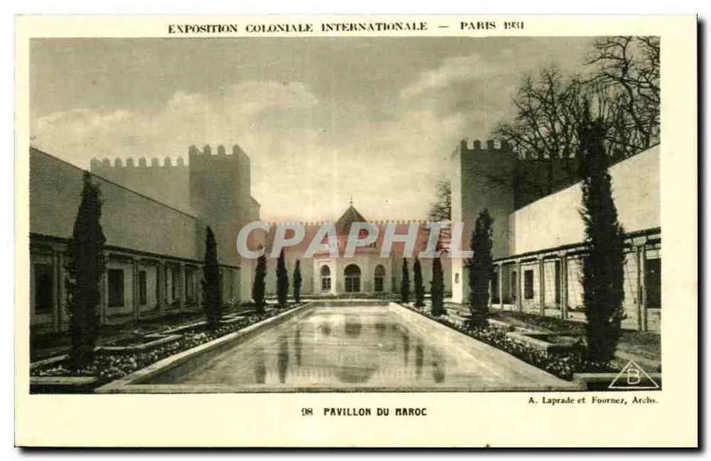 Pavillon des Marokko — Internationale Kolonialausstellung — Paris 1931 - Vorderseite