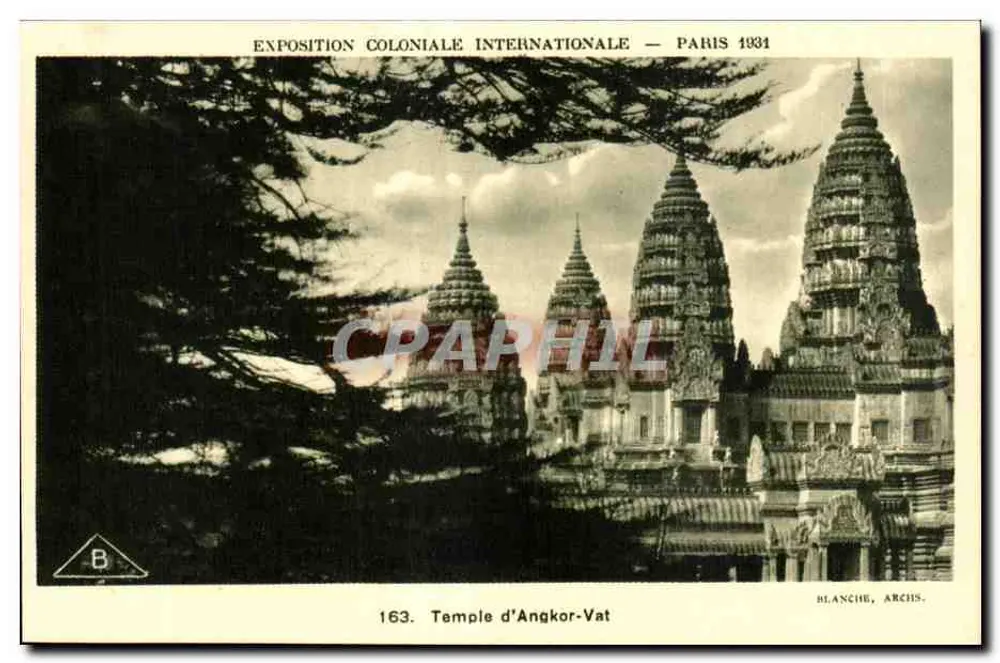 Tempel von Angkor Wat — Internationale Kolonialausstellung — Paris 1931 — Blanche, Archis. - Vorderseite
