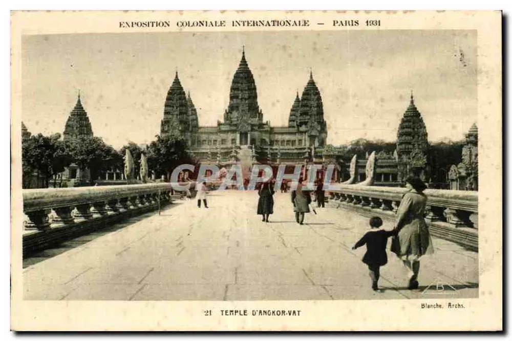 Tempel von Angkor-Vat — Internationale Kolonialausstellung — Paris 1931 — Blanche, Archs. - Vorderseite