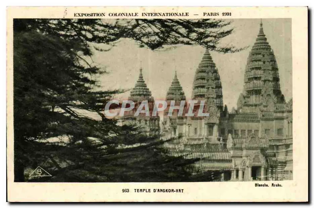 Tempel von Angkor-Vat — Internationale Kolonialausstellung — Paris 1931 — Blancka, Archs. - Vorderseite