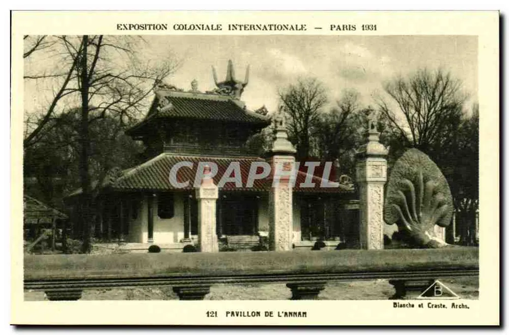 Pavillon de l'Annam — Internationale Kolonialausstellung — Paris 1931 - Vorderseite
