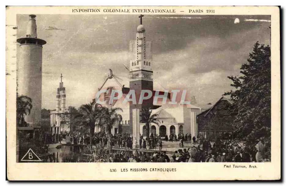 Internationale Kolonialausstellung — Paris 1931 — Die katholischen Missionen — Paul Tournon, Architekt — n° 436 - Vorderseite