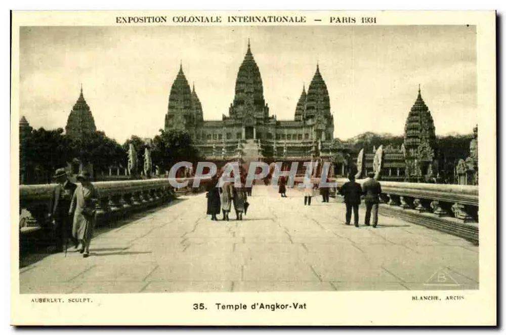 Tempel von Angkor Wat — Internationale Kolonialausstellung — Paris 1931 — Blanche, Archin - Vorderseite