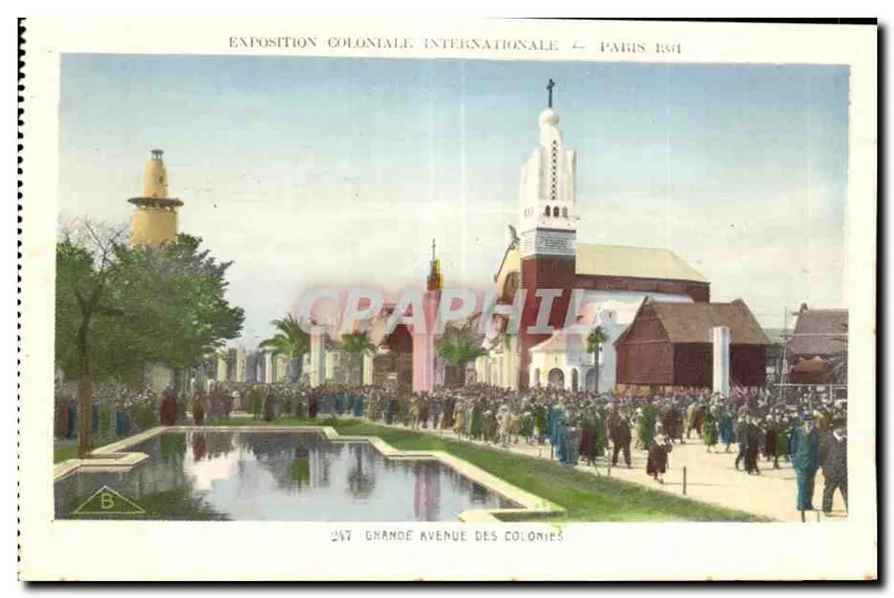Internationale Kolonialausstellung — Paris 1931 — Grande Avenue des Colonies — Verlag Braun & Cie, Paris - Vorderseite