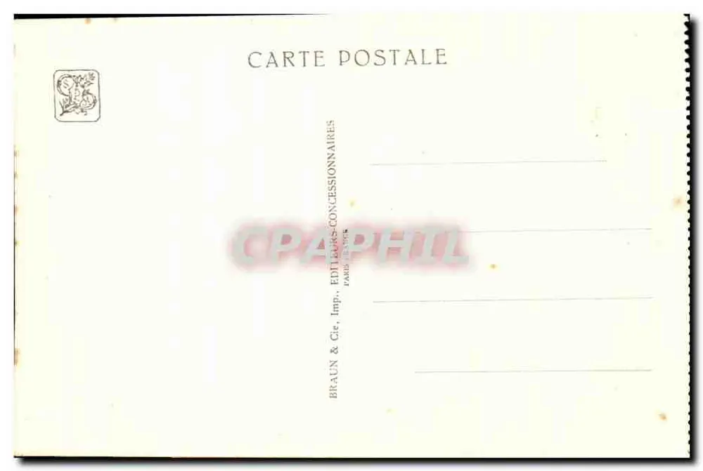 Internationale Kolonialausstellung — Paris 1931 — Grande Avenue des Colonies — Verlag Braun & Cie, Paris - Rückseite