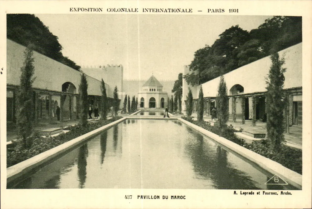 Padiglione del Marocco — Esposizione Coloniale Internazionale — Parigi 1934 — A. Laprade e Fournéz, Archs. - Recto