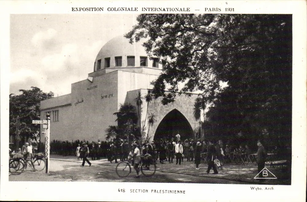 Palästinensische Abteilung — Internationale Kolonialausstellung — Paris 1931 — Wybo. Arch. - Vorderseite