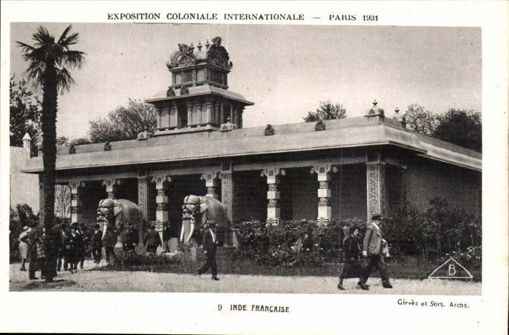 Französisch-Indien — Internationale Kolonialausstellung — Paris 1931 — Girvès et Sors. Archs. - Vorderseite