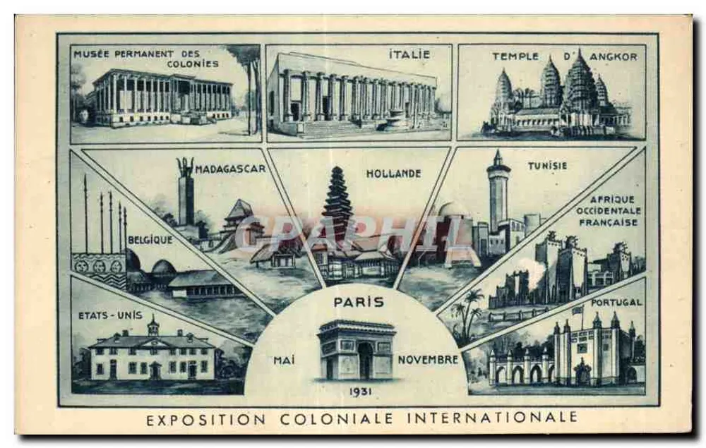 국제 식민지 박람회 — 파리 — 1931년 5월-11월 — Braun & Cie, Imprimeurs - 앞면