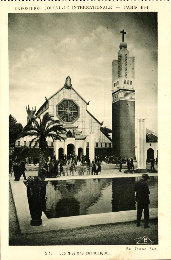Internationale Kolonialausstellung — Paris 1934 — Die katholischen Missionen — Paul Tournon, Arch. - Vorderseite
