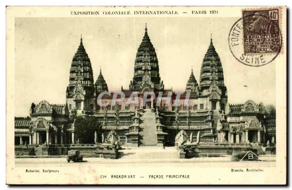 Angkor Wat — Hauptfassade — Internationale Kolonialausstellung — Paris 1931 - Vorderseite