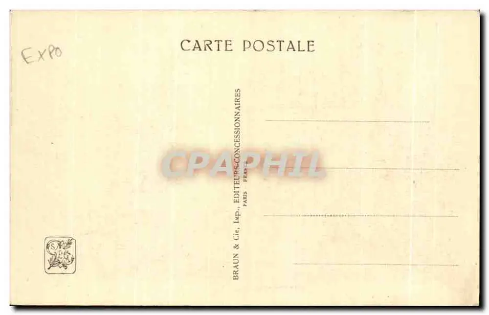 Ehrentor — Internationale Kolonialausstellung — Paris 1931 - Rückseite