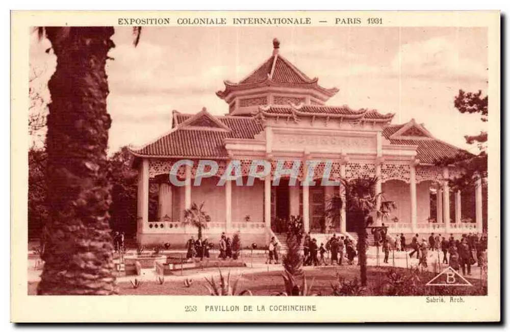 Pavillon de la Cochinchine — Internationale Kolonialausstellung — Paris 1931 — Subrie, Arch. - Vorderseite