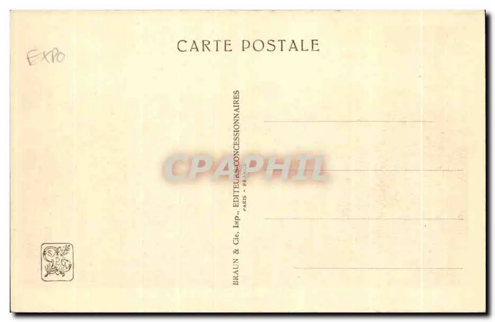 Pavillon de la Cochinchine — Internationale Kolonialausstellung — Paris 1931 — Subrie, Arch. - Rückseite