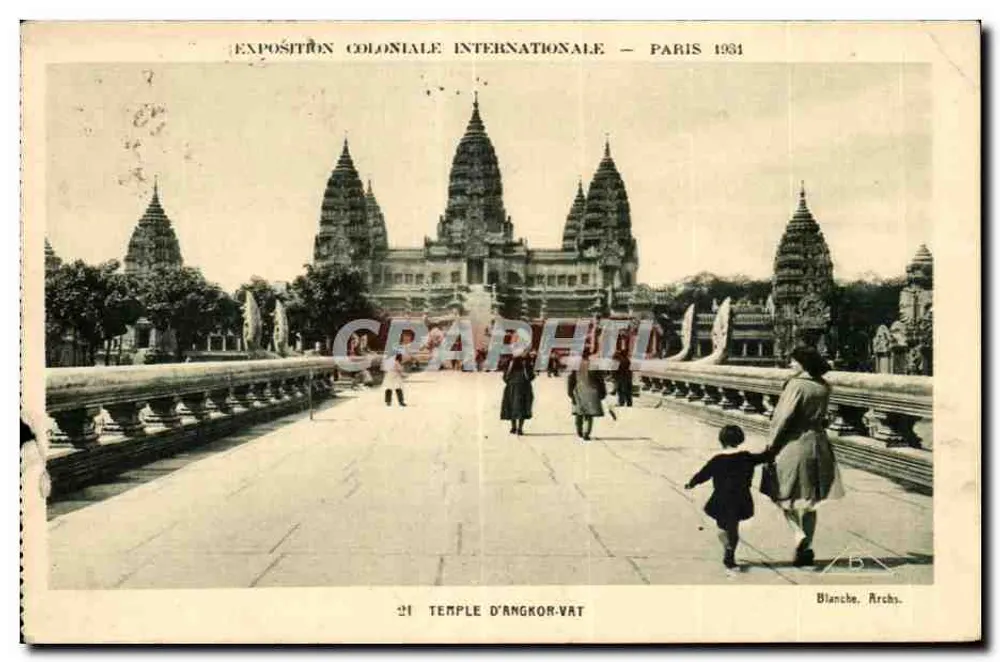 Tempel von Angkor-Vat — Internationale Kolonialausstellung — Paris 1931 — Blanche, Archs. - Vorderseite