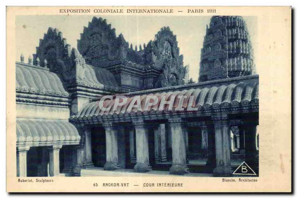 Angkor-Vat — Cour intérieure — Exposition Coloniale Internationale — Paris 1931 - Vorderseite