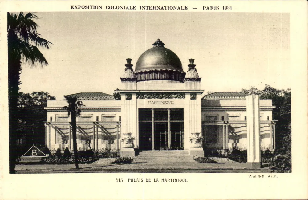 Palais de la Martinique — Internationale Kolonialausstellung — Paris 1931 - Vorderseite