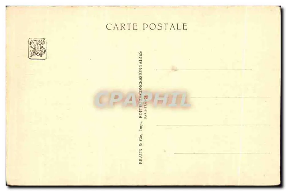 Hauptpalast Italiens — Internationale Kolonialausstellung — Paris 1931 - Rückseite