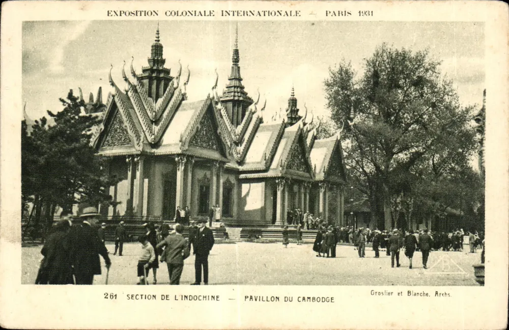 Pavillon Kambodschas — Internationale Kolonialausstellung — Paris 1931 — Groslier et Blanche, Archs. - Vorderseite