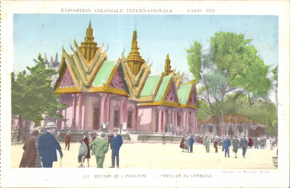 Pavillon Kambodschas — Internationale Kolonialausstellung — Paris 1931 - Vorderseite