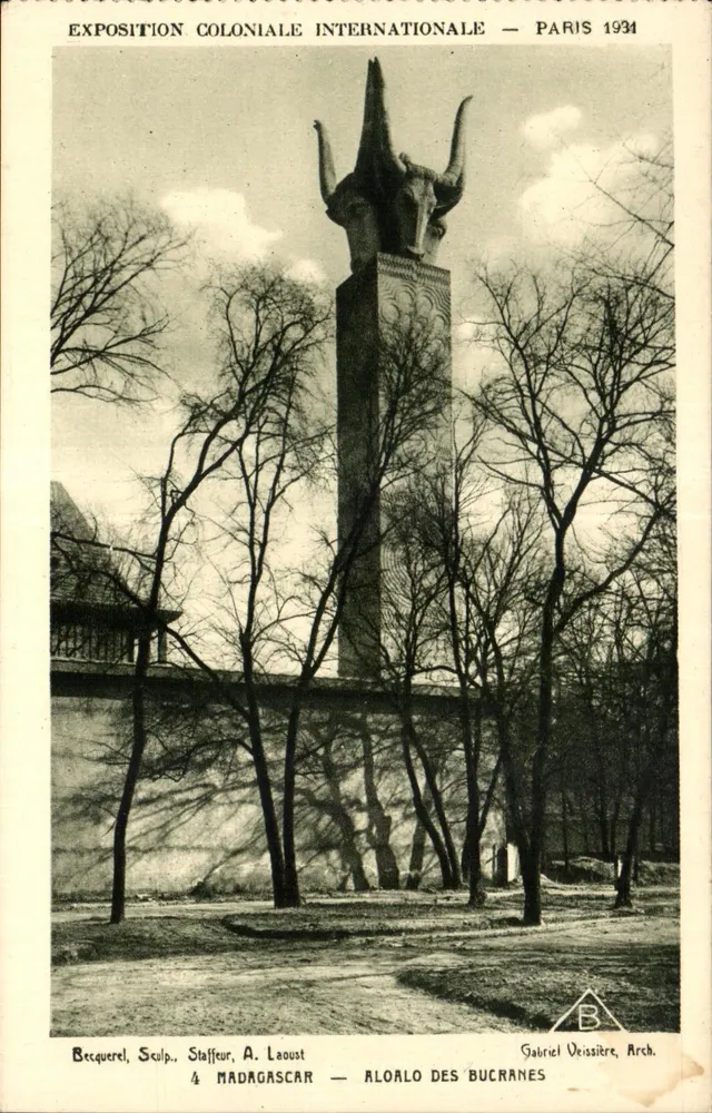 Aloalo der Bucranes — Internationale Kolonialausstellung — Paris 1934 - Vorderseite