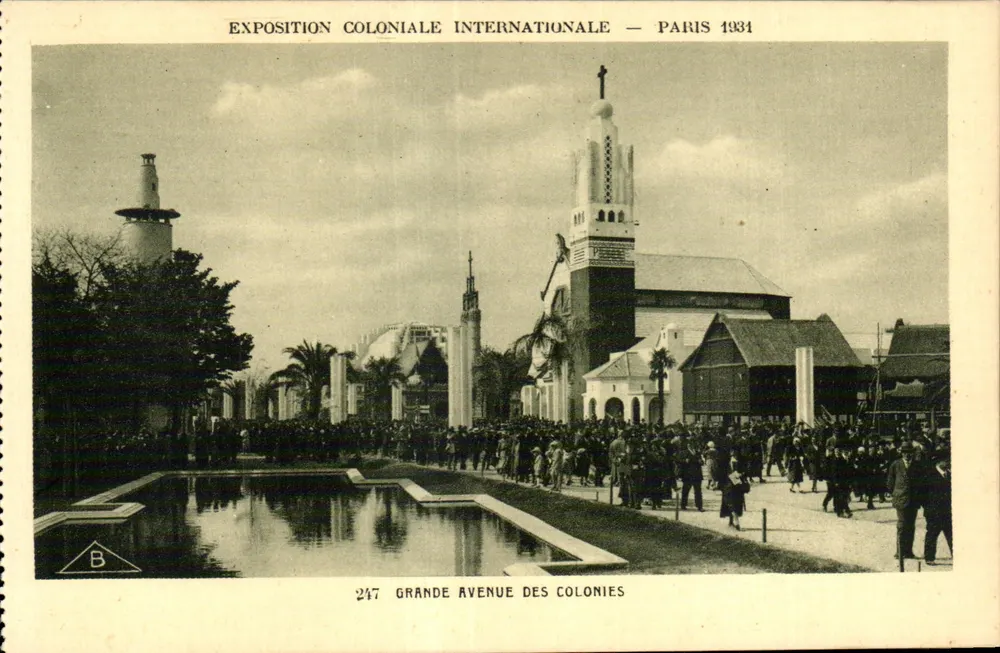 Internationale Kolonialausstellung — Paris 1934 — Grande Avenue des Colonies — n° 247 - Vorderseite