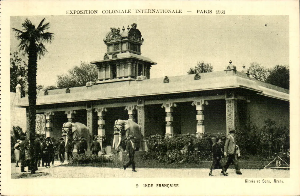 Französisch-Indien — Internationale Kolonialausstellung — Paris 1931 — Girvès et Sors, Archs. - Vorderseite
