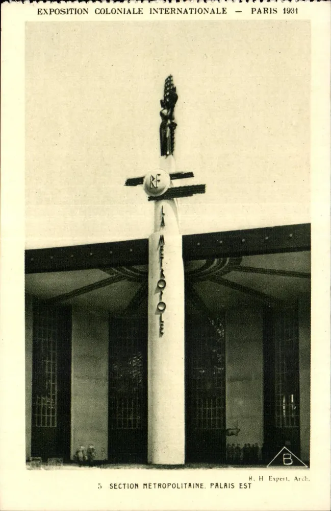 Metropolitan-Abteilung — Palais Est — Internationale Kolonialausstellung Paris 1931 - Vorderseite