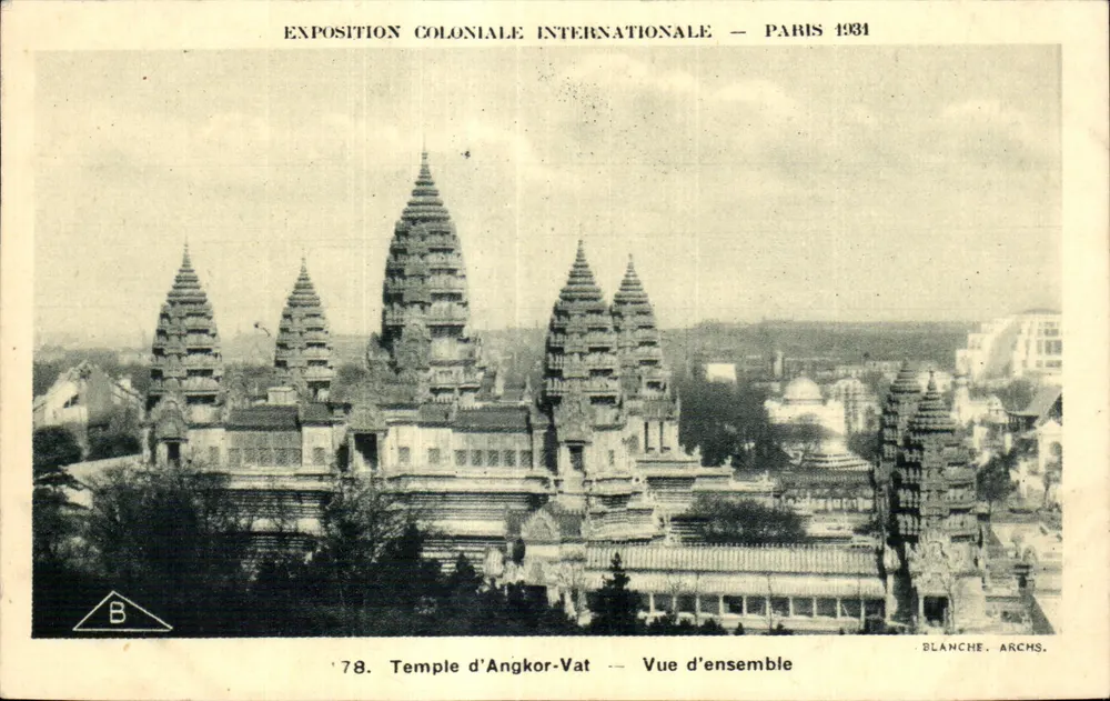 Tempel von Angkor-Vat — Übersicht — Blanche, Archs. - Vorderseite