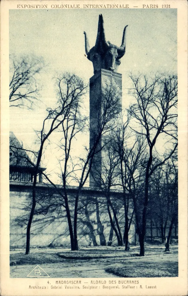 Madagascar — Alooalo der Bucranes — Internationale Kolonialausstellung — Paris 1931 - Vorderseite