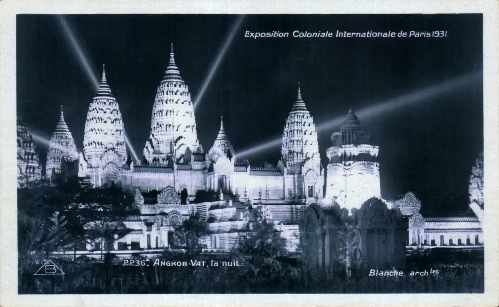 Angkor-Vat zur Nacht — Internationale Kolonialausstellung von Paris 1931 — Braun & Cie, n° 2236 - Vorderseite