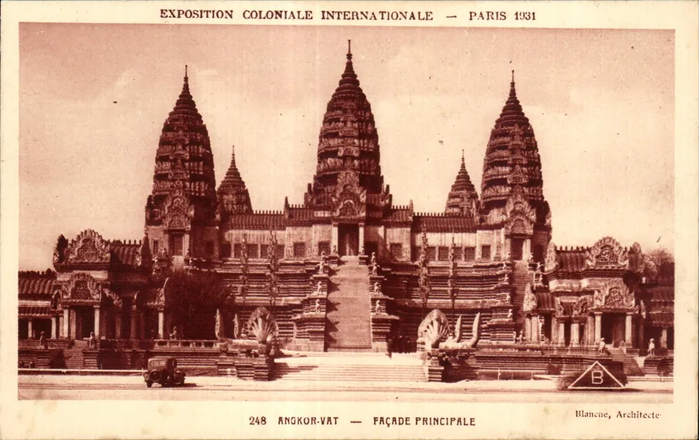 Angkor-Vat — Façade principale — Esposizione coloniale internazionale — Parigi 1931 — Blançane, Architetto - Recto