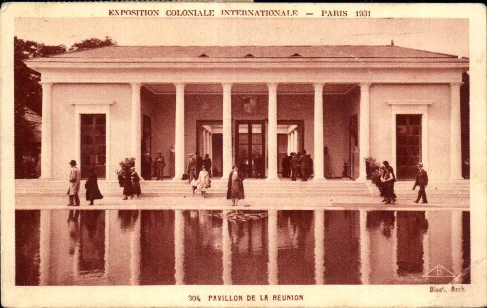Pavillon de La Réunion — Exposition Coloniale Internationale — Paris 1931 — Block. Arch. - Vorderseite