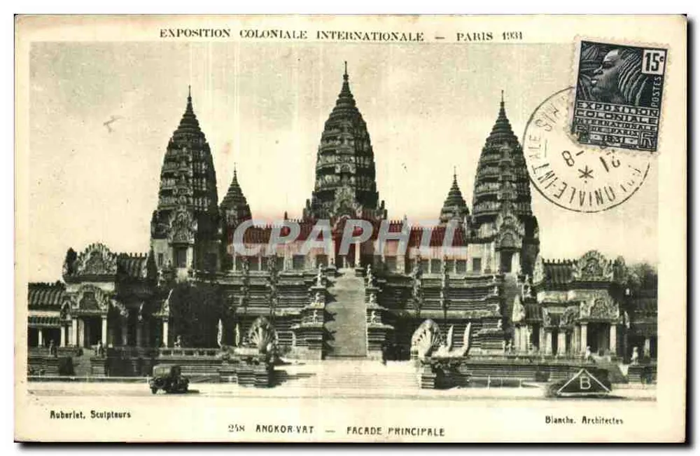 Angkor Wat — Hauptfassade — Internationale Kolonialausstellung — Paris 1931 - Vorderseite