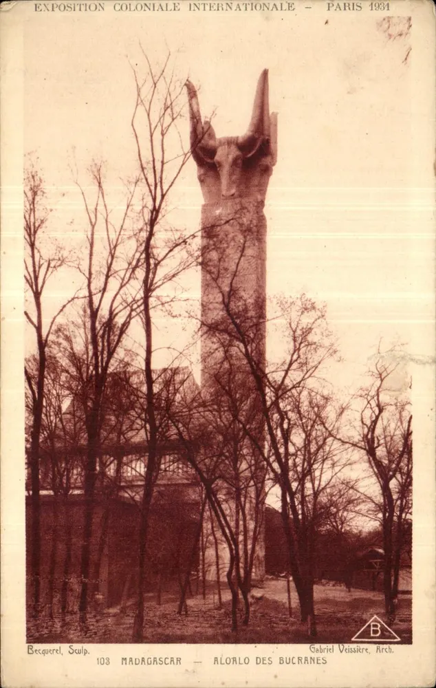Madagascar — Alooro der Bucranes — Internationale Kolonialausstellung Paris 1934 - Vorderseite