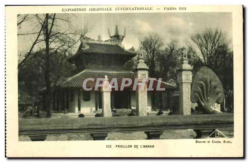 Pabellón de Annam — Exposición Colonial Internacional — París 1931 — Bianche et Crasta, Archite - Anverso