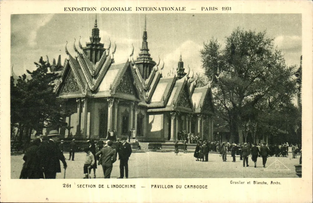Pavillon des Kambodschas — Internationale Kolonialausstellung — Paris 1931 — Groslier et Blanche, Archs. - Vorderseite