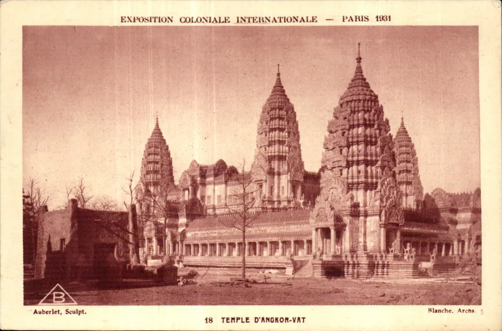 Tempel von Angkor Wat — Internationale Kolonialausstellung — Paris 1931 - Vorderseite
